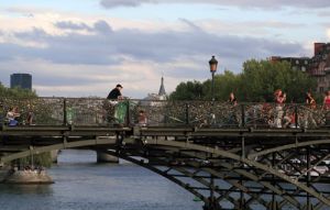Pont Des Artes is a Pedestrian Bridge across the Seine River